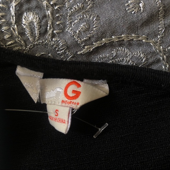 G by Guess Black Knit Ribbed One Shoulder Minidress - Picture 5 of 8